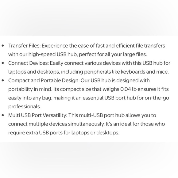 FREE 🆕iHome 4-Port USB 2.0 Hub for Mac - Picture 10 of 16